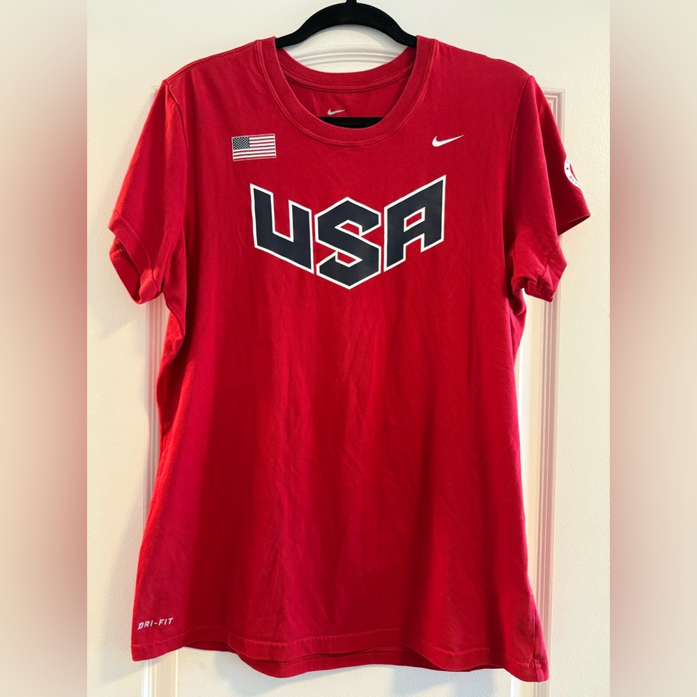 2012 Nike Red Olympic Team USA Dri-fit T-Shirt